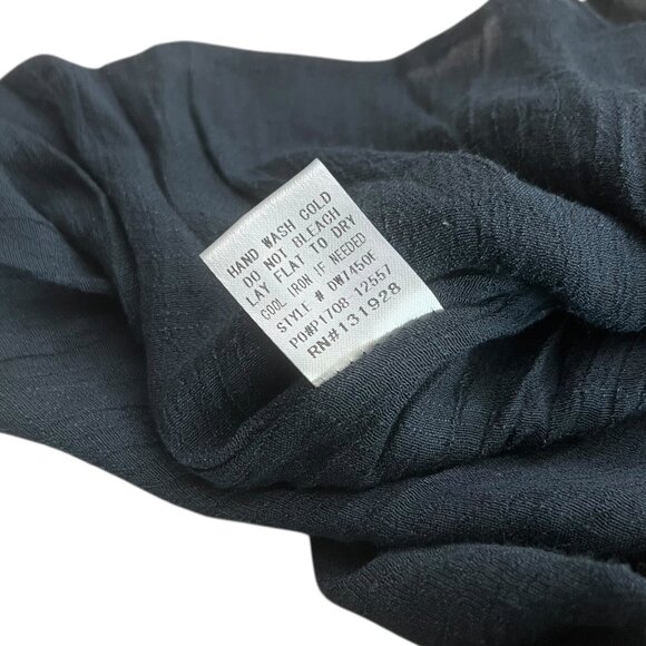 Wishlist Gauzy Midi Dress Navy Size‎ Medium Boho Whimsygoth Witchy - Picture 8 of 10